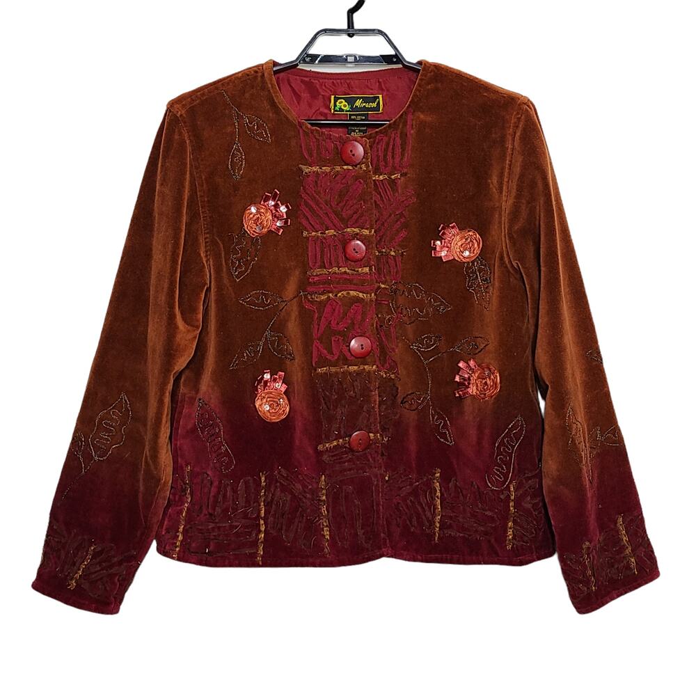 Vintage Mirasol Blazer Jacket Velvet Size Medium
